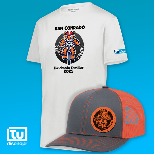 T-shirt & Hat Cap - EVENT: Bicicletada Familiar 2025 CSC Ponce