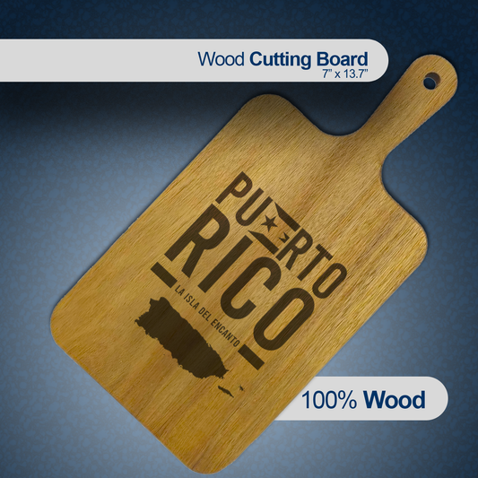 Wood Cutting Board - Puerto Rico (La Isla del Encanto)