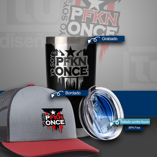 Bundle: Cap & 20oz Tumbler - Yo Soy de P FKN Ponce