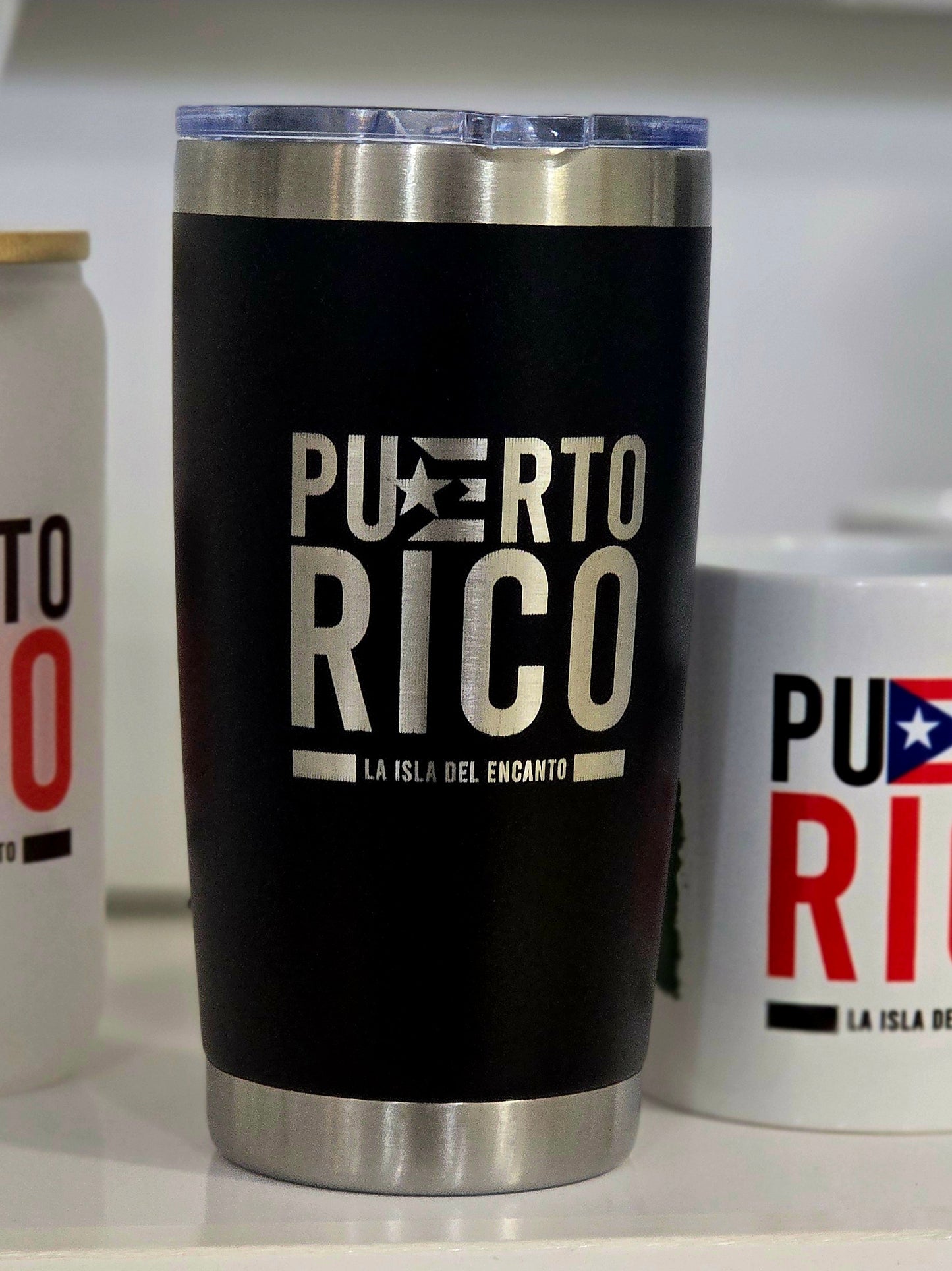 Stainless Steel Tumbler 20oz - Puerto Rico (Isla del Encanto)
