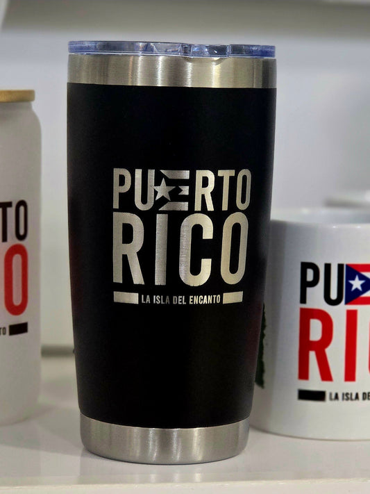 Stainless Steel Tumbler 20oz - Puerto Rico (Isla del Encanto)